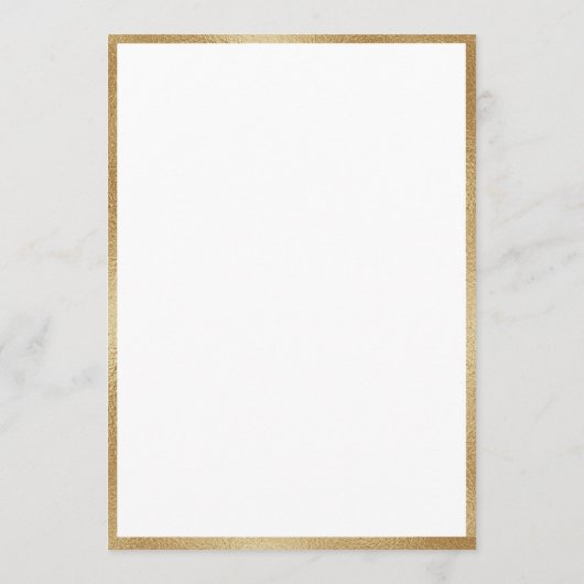 Herbstfall Gold Brautparty Einladung (Rückseite)