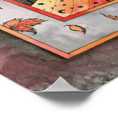 Herbstfall Hexe Wiccan Poster von Molly Harrison (Ecke)