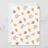 Herbstfall in Liebe Brautdusche Einladung (Rückseite)