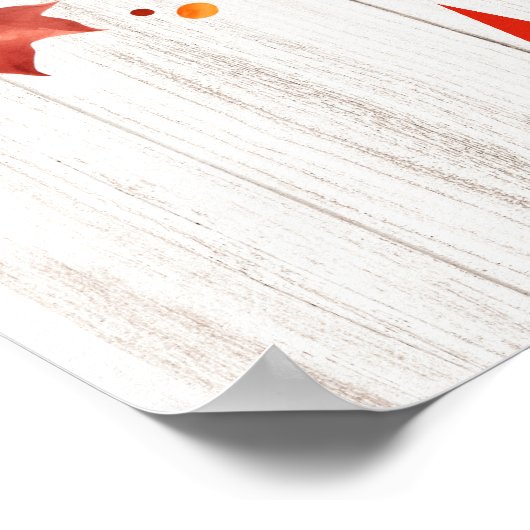 Herbstfall in Liebe - Gemütlicher Herbst Poster (Ecke)