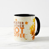 Herbstfall Kaffeepause Tasse für gemütliche Tage (VorderseiteRechts)