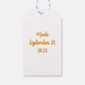 Herbstfall Landscape Pumpkin - Geschenkmarke Geschenkanhänger (Rückseite)