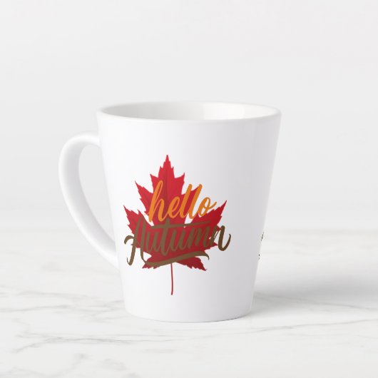Herbstfall Latte Tasse (Linke Ecke)