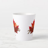 Herbstfall Latte Tasse (Vorderseite)