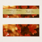 Herbstfall-Leaf-Gold-Gastgeschenk Hochzeit (Vorne & Hinten)