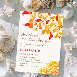 Herbstfall Lemon Tee Party Junggeselinnen-Abschied Einladung