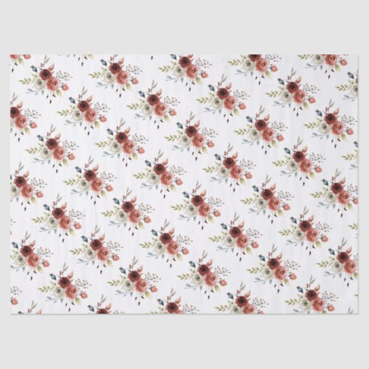 Herbstfall Mix Blumenzettel Seidenpapier (Vorderseite)