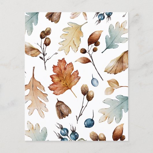 Herbstfall Mommy oder Daddy Baby Shower in der Lie (Rückseite)