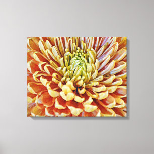 Herbstfall Orange Blume Leinwand Printmedien