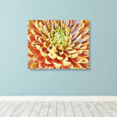 Herbstfall Orange Blume Leinwand Printmedien (Insitu (Holzboden))