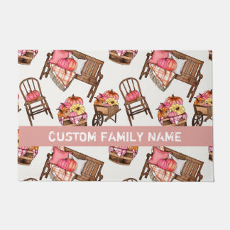 Herbstfall Pink Pumpkin Door Mat Fußmatte
