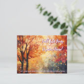 Herbstfall Real Anwesen Neues Client-Marketing Postkarte (Stehend Vorderseite)