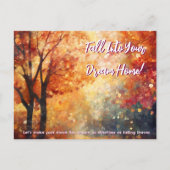 Herbstfall Real Anwesen Neues Client-Marketing Postkarte (Vorderseite)