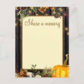 Herbstfall rustikal 80 Jahre Geburtstagskarte Postkarte (Vorderseite)