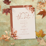 Herbstfall Rustikale Blumenzellenhochzeit Save The Date<br><div class="desc">Diese elegante Herbst rustikale Blumen Save the Date Einladung kann mit Ihren Informationen in chic Typografie personalisiert werden. Entwickelt von Thisisnotme©</div>