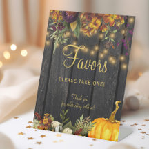 Herbstfall rustikale Gastgeschenke Hochzeit