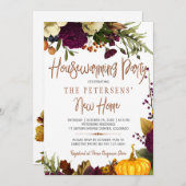 Herbstfall rustikale moderne Typografie Haus Erwär Ankündigung (Vorne/Hinten)