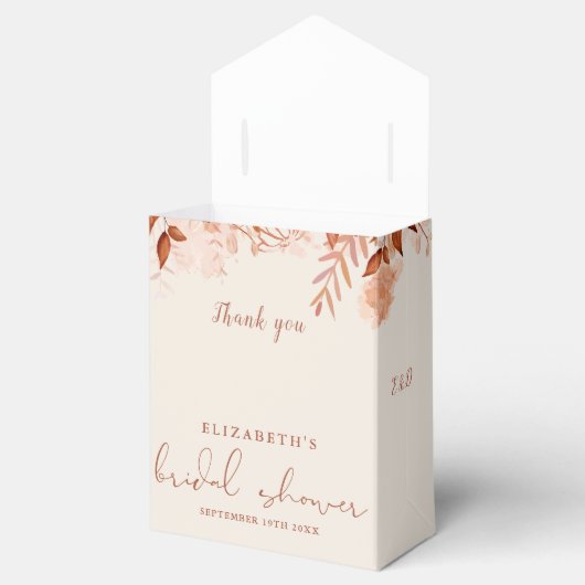 Herbstfall Rustikales Brautparty Geschenkschachtel (Geöffnet)