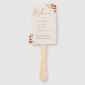 Herbstfall Rustikales Hochzeitsprogramm Fächer (Vorderseite)