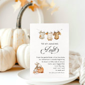 Herbstfall Schwangerschaftsbericht für Ehemann Ankündigung