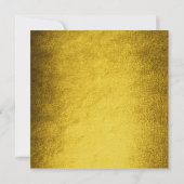 Herbstfall Senf Golden Blätter Geburtstagsparty Einladung (Rückseite)