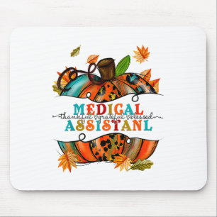 Herbstfall T-Shirts Medizinischer Istant Dankbarke Mousepad