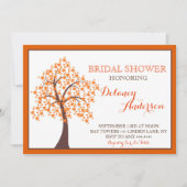 Herbstfall Tree Bridal Einladungen (Vorderseite)