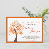Herbstfall Tree Bridal Einladungen (Stehend Vorderseite)