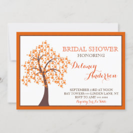 Herbstfall Tree Bridal Einladungen