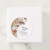 Herbstfall Wasserfarbe Blumenhochzeit Vielen Dank Geschenkanhänger (Beispiel)