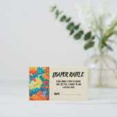 Herbstfall Wasserfarbe Blütenbaby Dusche Winzer Begleitkarte (Stehend Vorderseite)