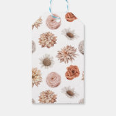 Herbstfall Wasserfarbe Blütendusche Danke Geschenkanhänger (Rückseite)