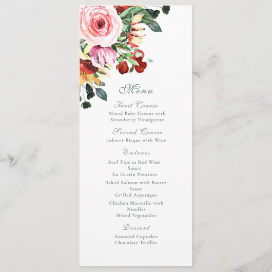 Herbstfall Wasserfarben Blumenrost Gold Programm (Vorderseite)