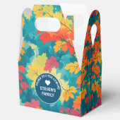 Herbstfall Wasserfarben Blütendusche, Geburtstag Geschenkschachtel (Geöffnet)