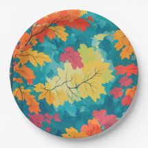 Herbstfall Wasserfarben Blütendusche