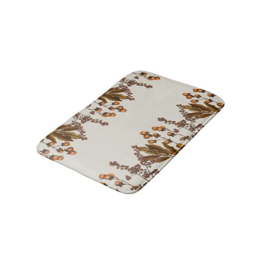 Herbstfall Wasserfarbenfolien-Blätter Badematte (Schrägansicht)