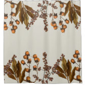 Herbstfall Wasserfarbenfolien-Blätter Duschvorhang (Vorderseite)