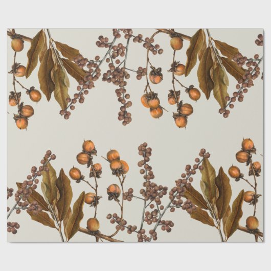 Herbstfall Wasserfarbenfolien-Blätter Geschenkpapier (Flach)