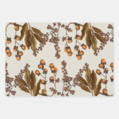 Herbstfall Wasserfarbenfolien-Blätter Geschenkpapier Set (Vorderseite 2)