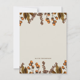 Herbstfall Wasserfarbenfolien-Blätter Mitteilungskarte