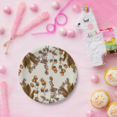 Herbstfall Wasserfarbenfolien-Blätter Pappteller (Party)