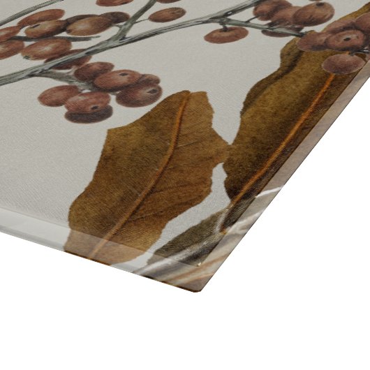 Herbstfall Wasserfarbenfolien-Blätter Schneidebrett (Ecke)