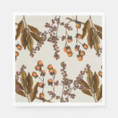 Herbstfall Wasserfarbenfolien-Blätter Serviette (Vorderseite)