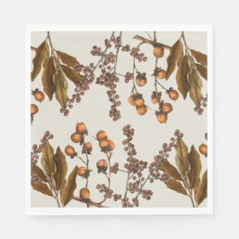 Herbstfall Wasserfarbenfolien-Blätter Serviette