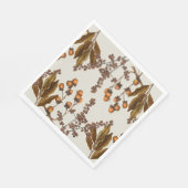 Herbstfall Wasserfarbenfolien-Blätter Serviette (Ecke)