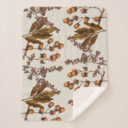 Herbstfall Wasserfarbenfolien-Blätter Sherpadecke (Vorderseite)