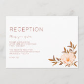 Herbstfall Wasserfarbenfrohe Kupferhochzeit Begleitkarte (Vorderseite)