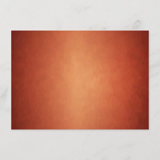 Herbstfall Wasserfarbenfrohe Kupferhochzeit Begleitkarte (Rückseite)