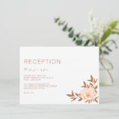 Herbstfall Wasserfarbenfrohe Kupferhochzeit Begleitkarte (Stehend Vorderseite)