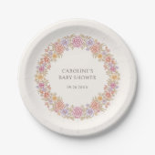 Herbstfall Wildblumen Blumenspülung Pappteller (Vorderseite)